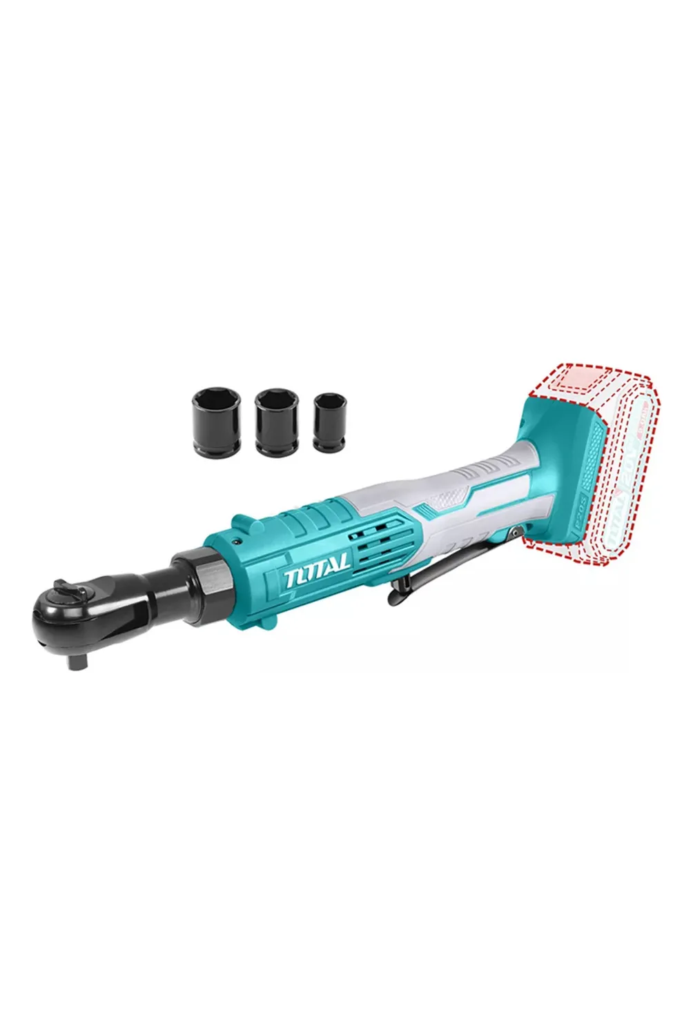 TOTAL Llave Chicharra 38 Inalambrica sin bateria Total