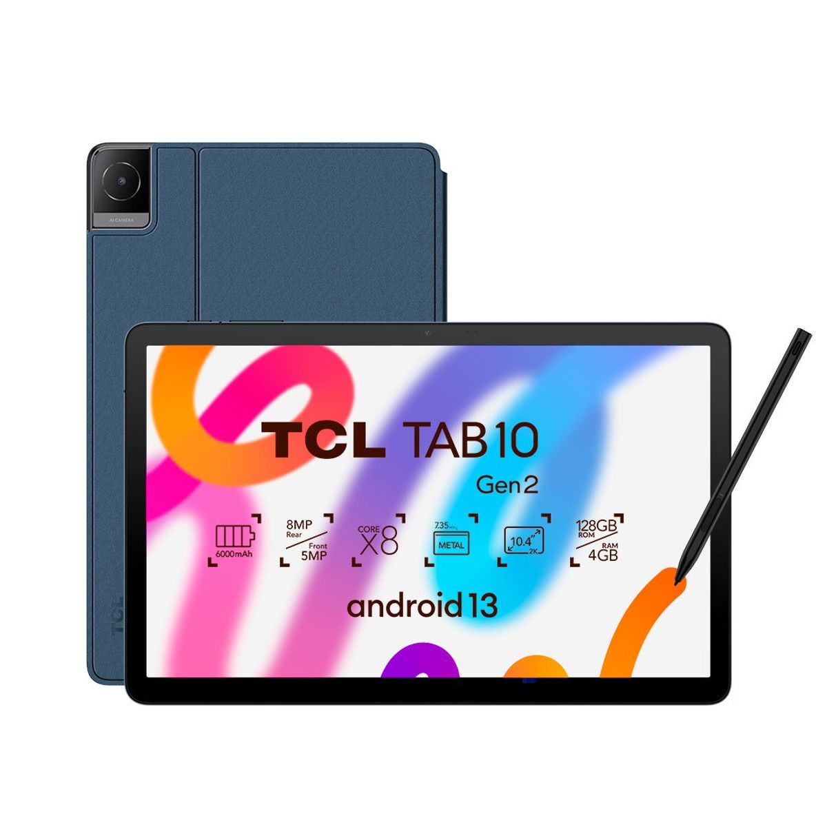 TCL - Tablet TCL TAB 10 Gen2 128GB + Lápiz + Flip Case
