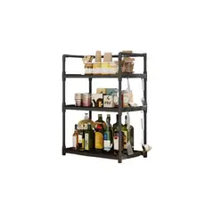 GENERICO - Estante organizador multifuncional de 4 niveles 71x48x26cm cocina