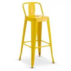 NOVAHUS - Silla Alta Metal Amarillo