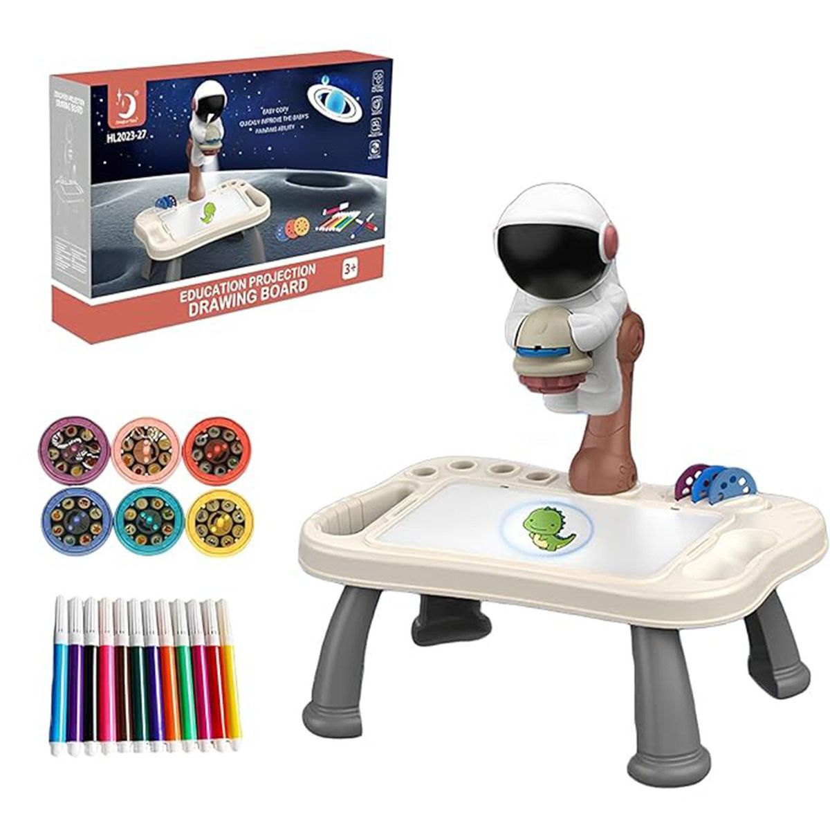 BEBESIT - Mesa de Juguete proyector Astros para dibujar multifuncional