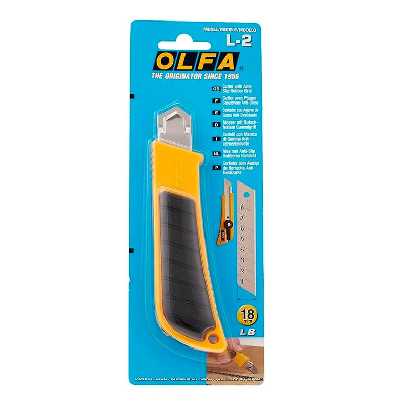 OLFA - Cuchillo Industrial Olfa 18mm con Incrustación de Caucho