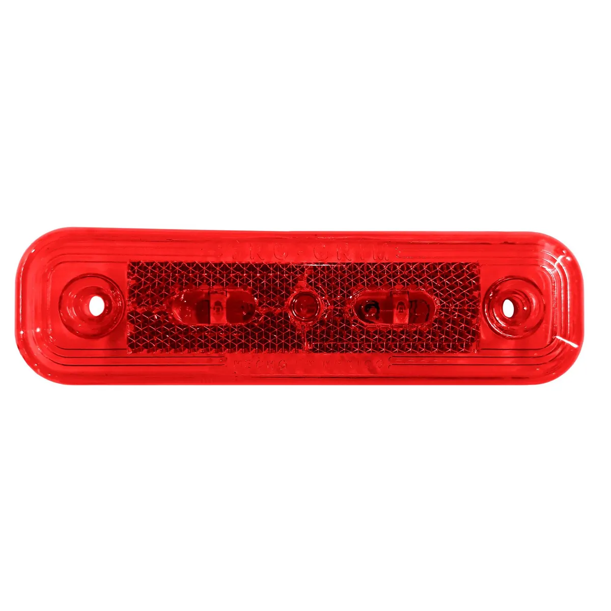 TRO GRIM - FOCO LATERAL LED RECTANGULAR ROJO 12 Y 24 VOLTS