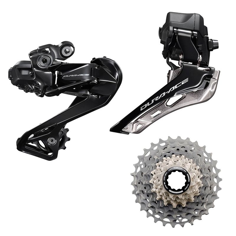SHIMANO - Set Dura Ace Shimano Cambio, cambiador y Piñon
