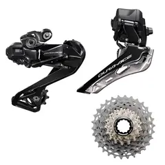 SHIMANO - Set Dura Ace Cambio, cambiador y Piñon
