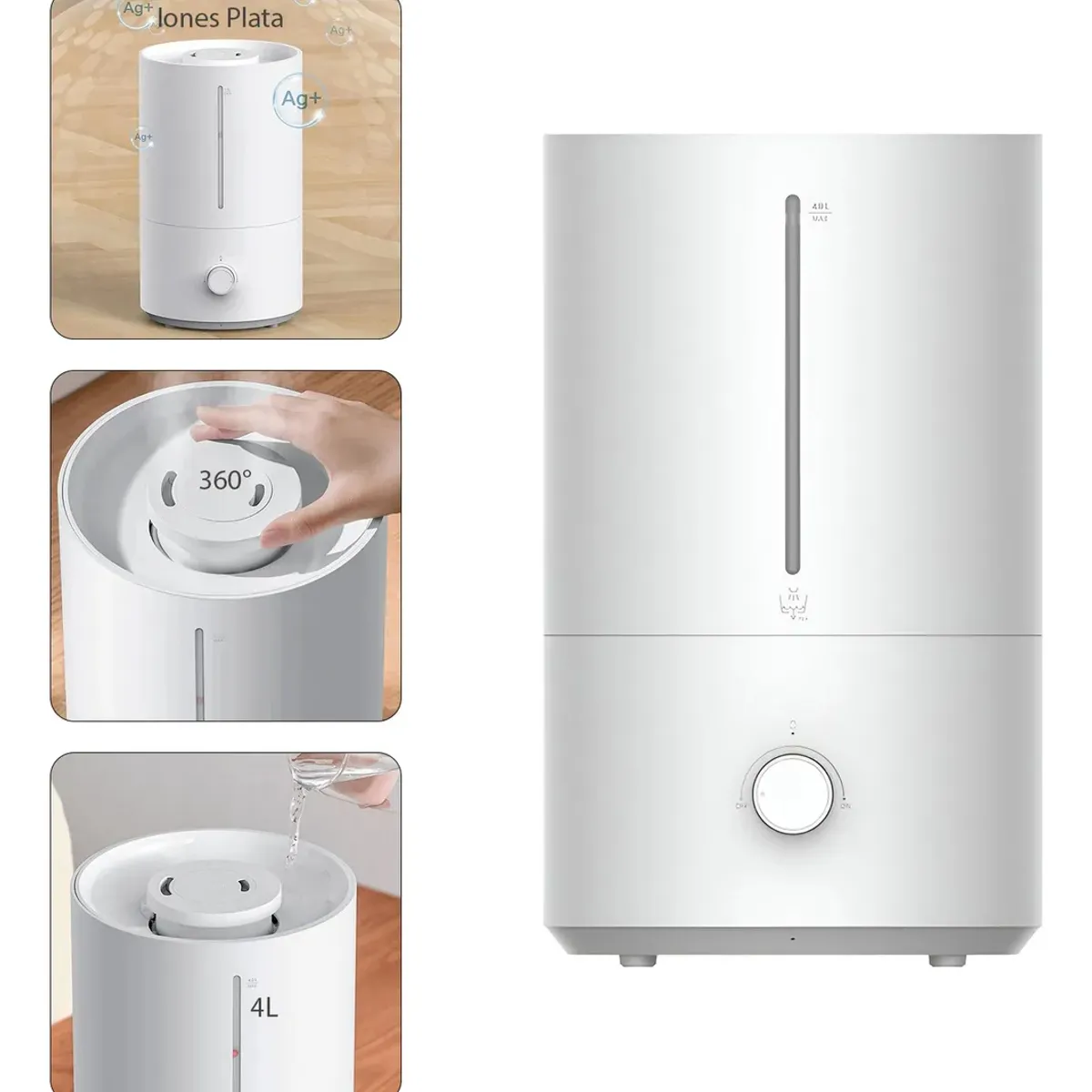 XIAOMI - Humidificador Xiaomi Smart Humidifier 2 Lite  4L Color Blanco