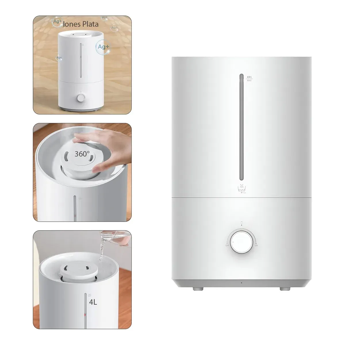 XIAOMI - Humidificador Xiaomi Smart Humidifier 2 Lite  4L Color Blanco