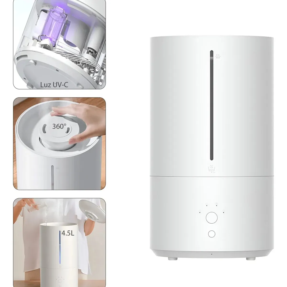 XIAOMI - Humidificador Xiaomi Smart Humidifier 2  4.5L Color Blanco