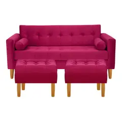 BODEVIR - Sofa Retro 3C+2 Pouf Felpa 04