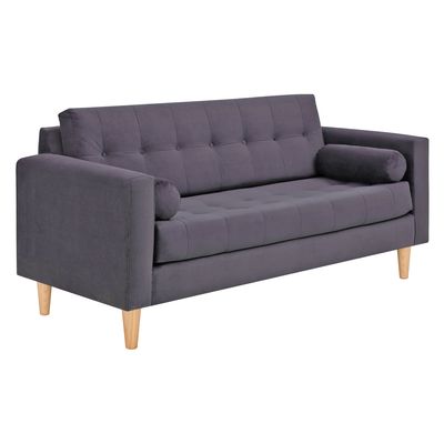 Imagen 2 del producto Sofa Retro 3C+2 Pouf Felpa 05 Gris