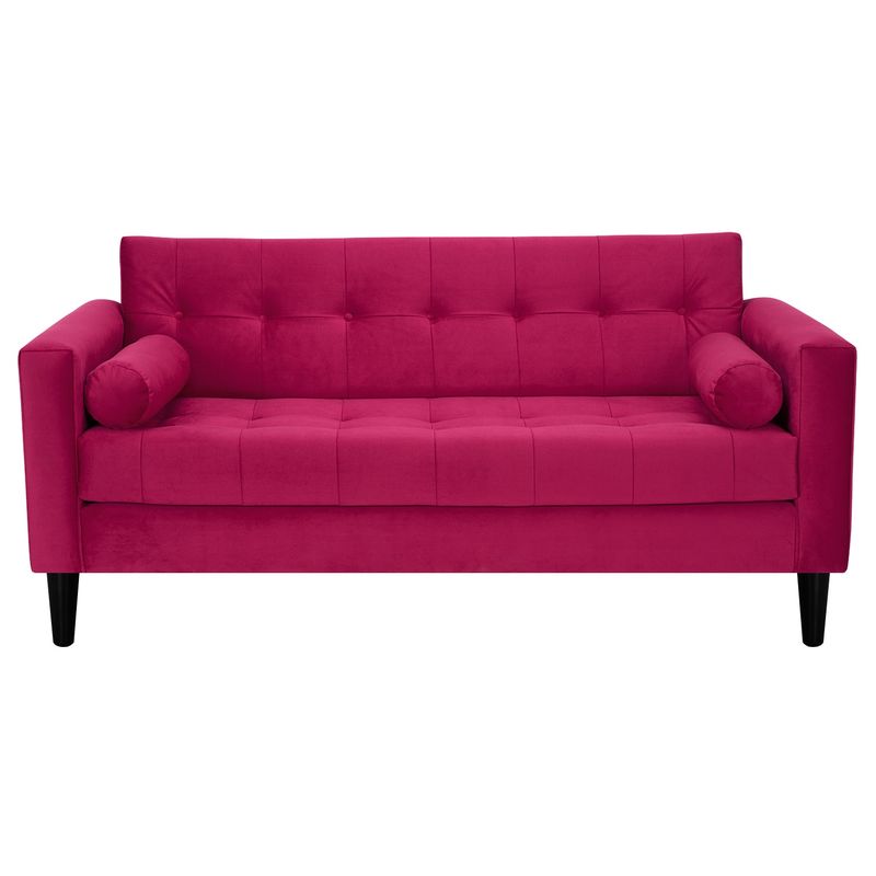 BODEVIR - Sofa Retro 3C Felpa 00 Burdeo