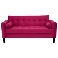 BODEVIR - Sofa Retro 3C Felpa 00 Burdeo