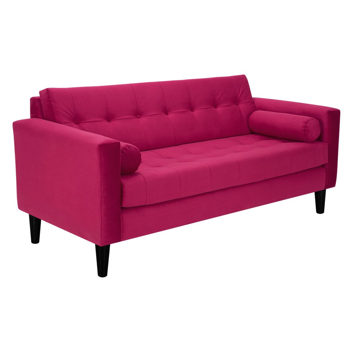 BODEVIR - Sofa Retro 3C Felpa 00 Burdeo