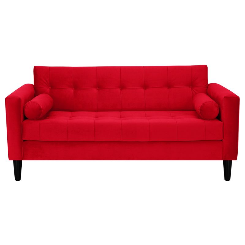 BODEVIR - Sofa Retro 3C Felpa 00 Rojo