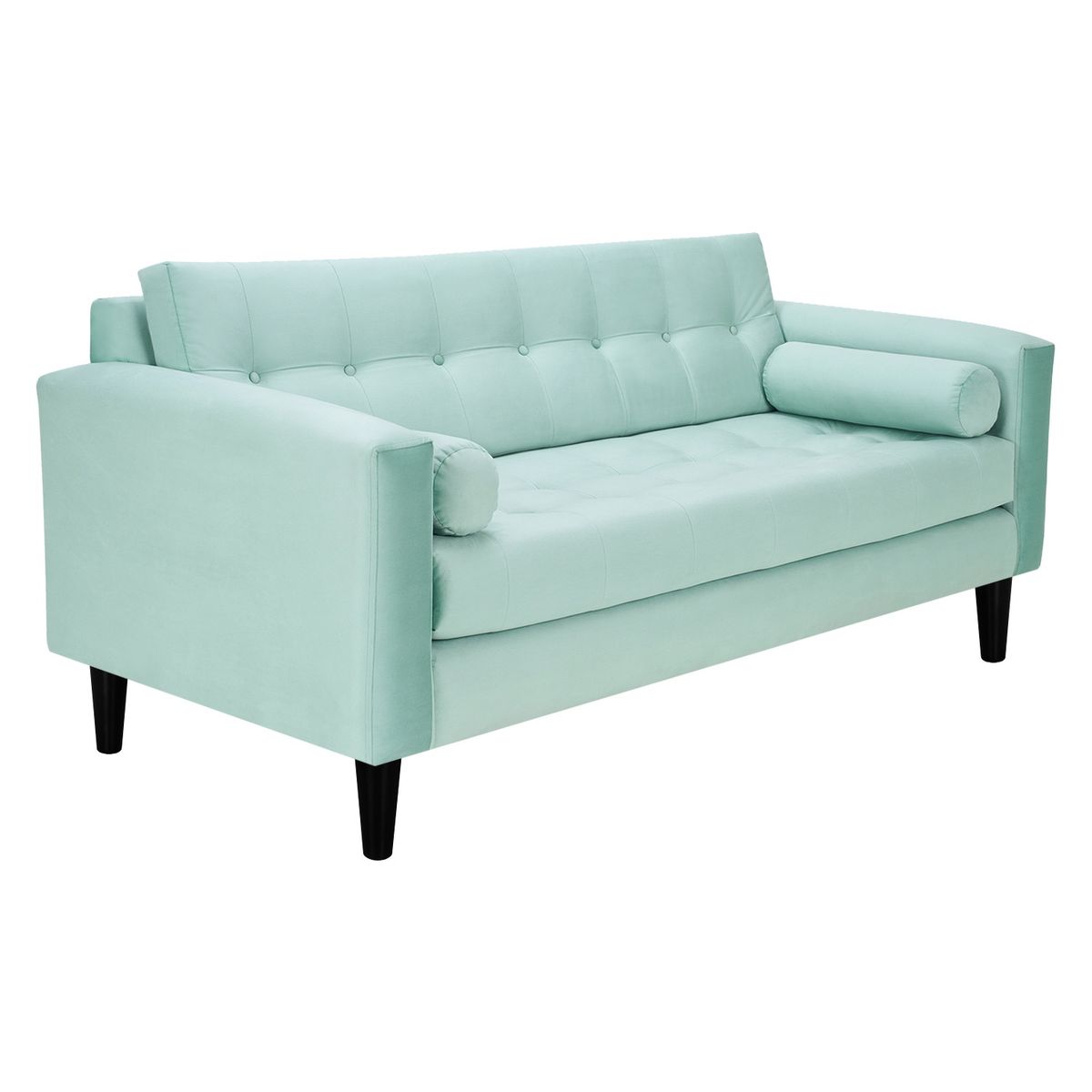 BODEVIR - Sofa Retro 3C Felpa 00 Verde Agua