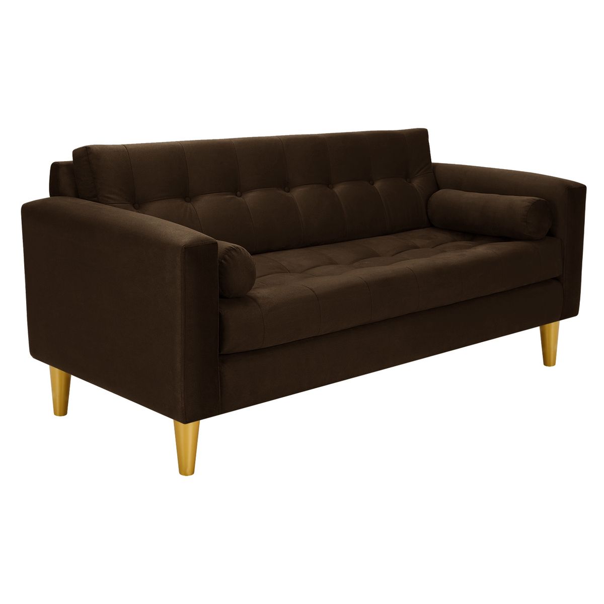 BODEVIR - Sofa Retro 3C Felpa 01 Chocolate