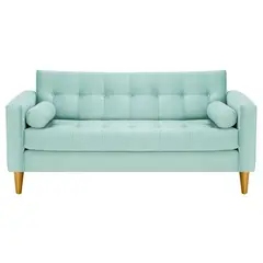 BODEVIR - Sofa Retro 3C Felpa 01 Verde Agua