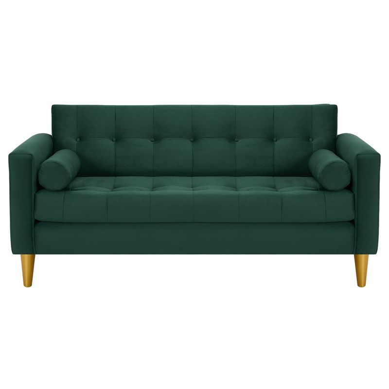 BODEVIR - Sofa Retro 3C Felpa 01 Verde Botella
