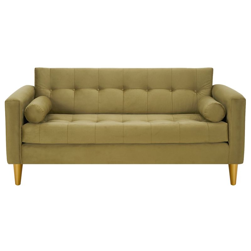 BODEVIR - Sofa Retro 3C Felpa 01 Verde Musgo