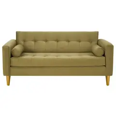 BODEVIR - Sofa Retro 3C Felpa 01 Verde Musgo