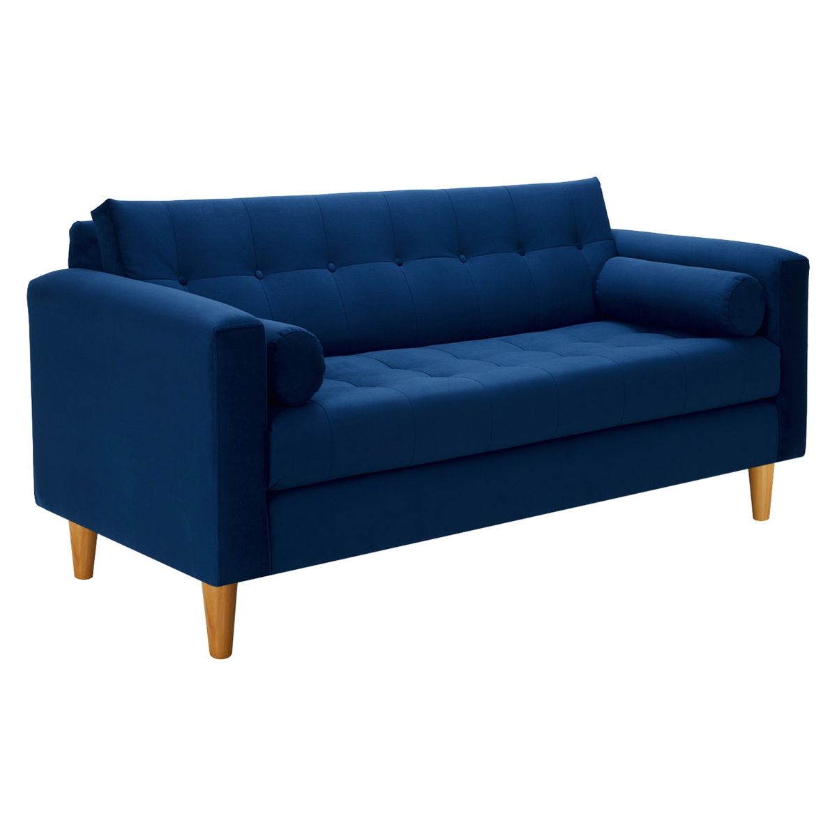 BODEVIR - Sofa Retro 3C Felpa 04 Azul Marino