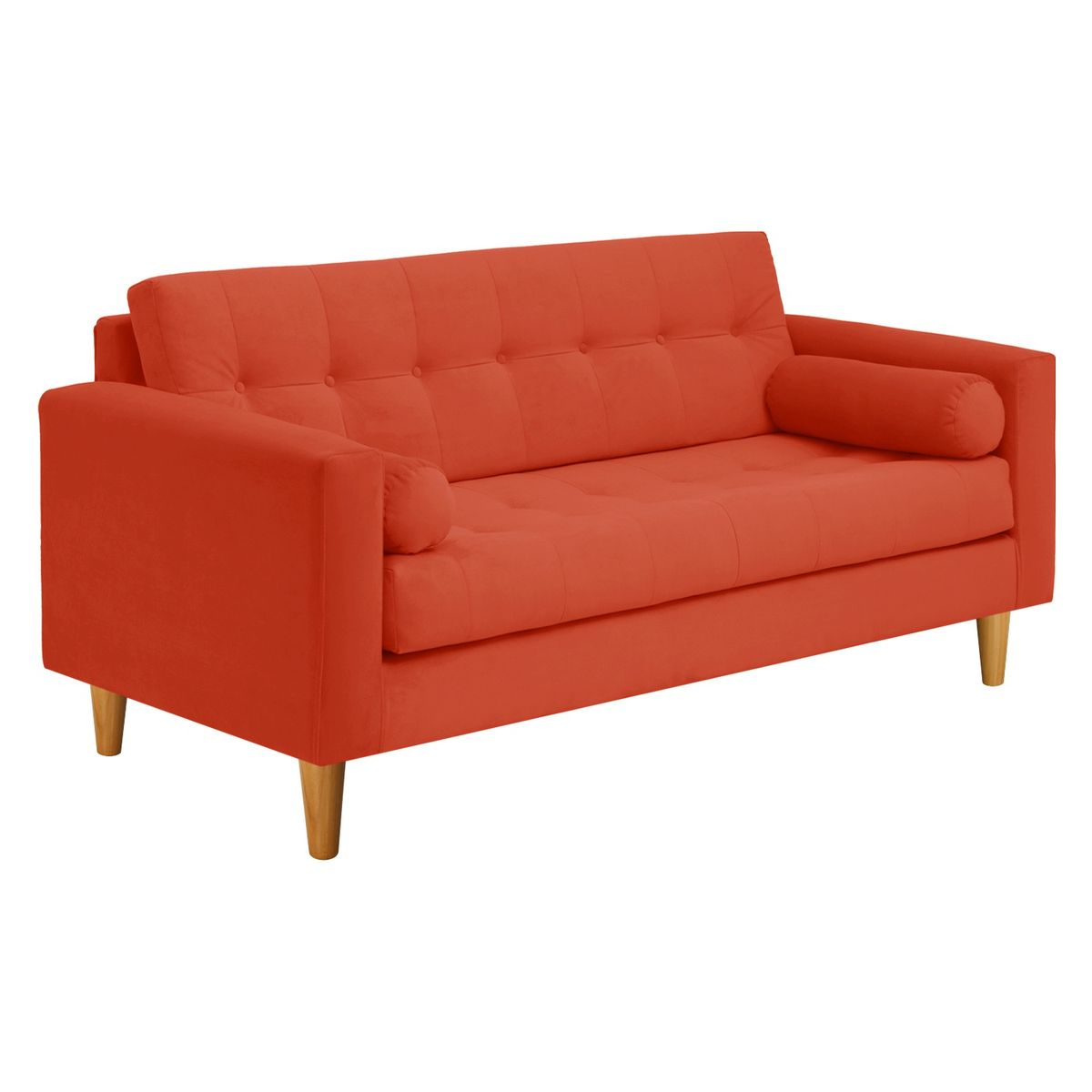 BODEVIR - Sofa Retro 3C Felpa 04 Naranja