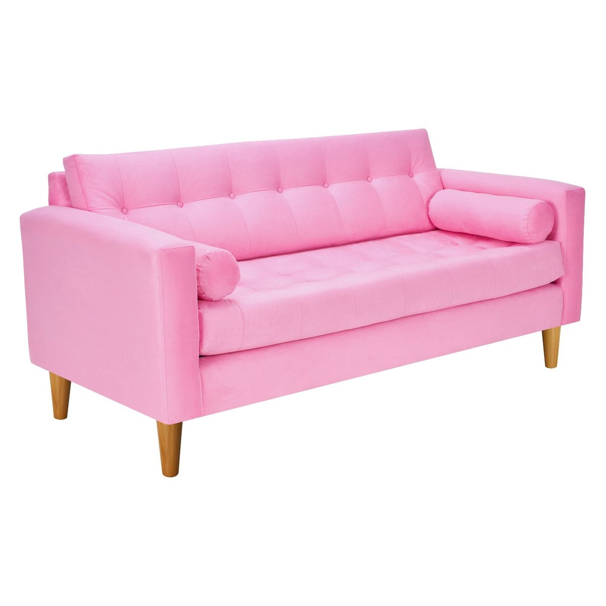 BODEVIR - Sofa Retro 3C Felpa 04 Rosado