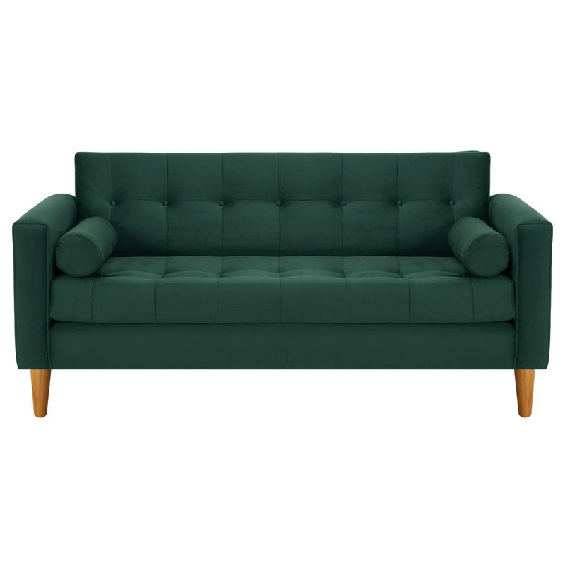 BODEVIR - Sofa Retro 3C Felpa 04 Verde Botella