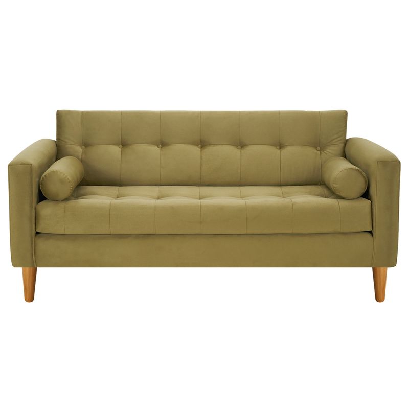 BODEVIR - Sofa Retro 3C Felpa 04 Verde Musgo