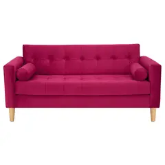 BODEVIR - Sofa Retro 3C Felpa 05 Burdeo