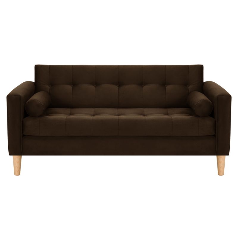 BODEVIR - Sofa Retro 3C Felpa 05 Chocolate