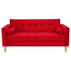 BODEVIR - Sofa Retro 3C Felpa 05 Rojo