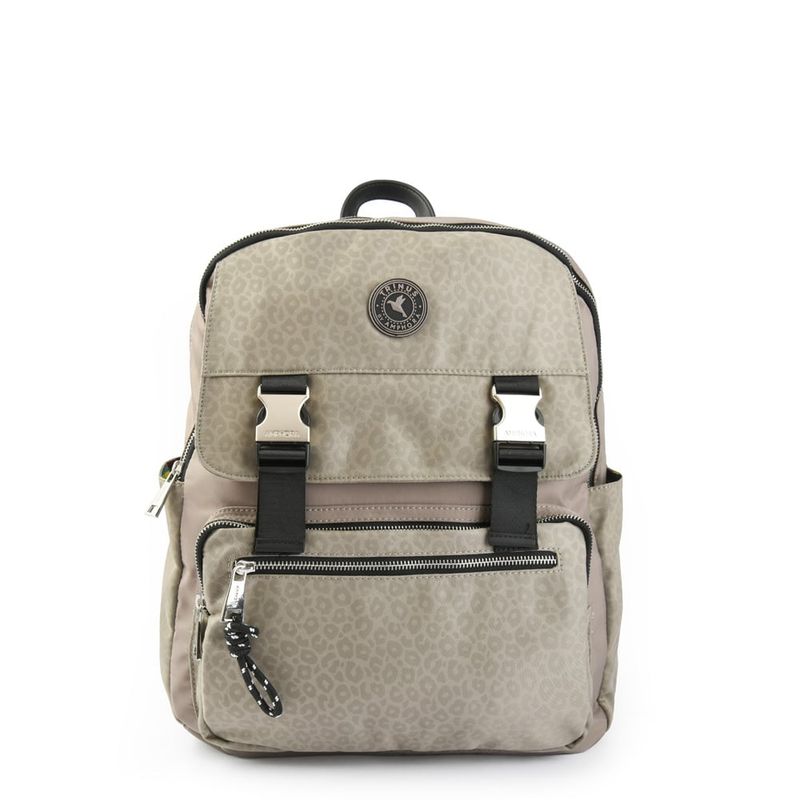 TRINUS - Mochila porta notebook college grande taupe