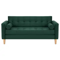 BODEVIR - Sofa Retro 3C Felpa 05 Verde Botella