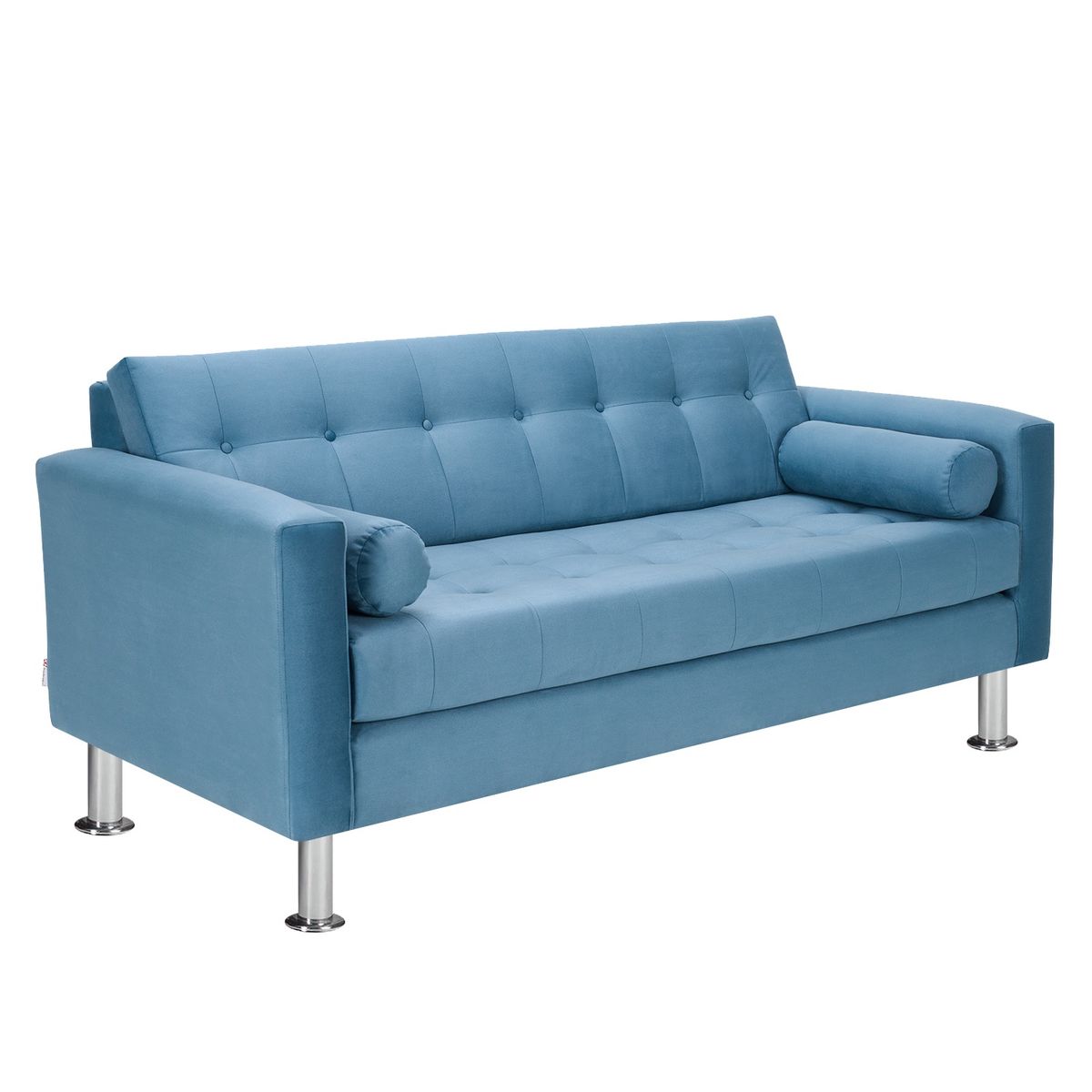 BODEVIR - Sofa Retro 3C Felpa 12 Azul Petroleo