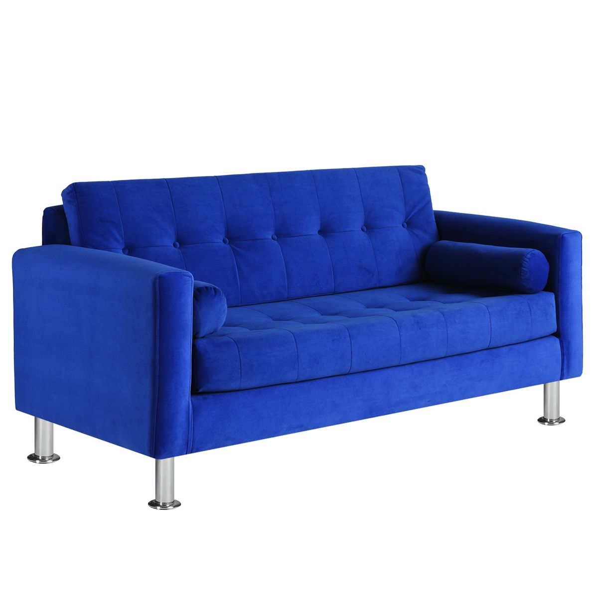 BODEVIR - Sofa Retro 3C Felpa 12 Azul Rey