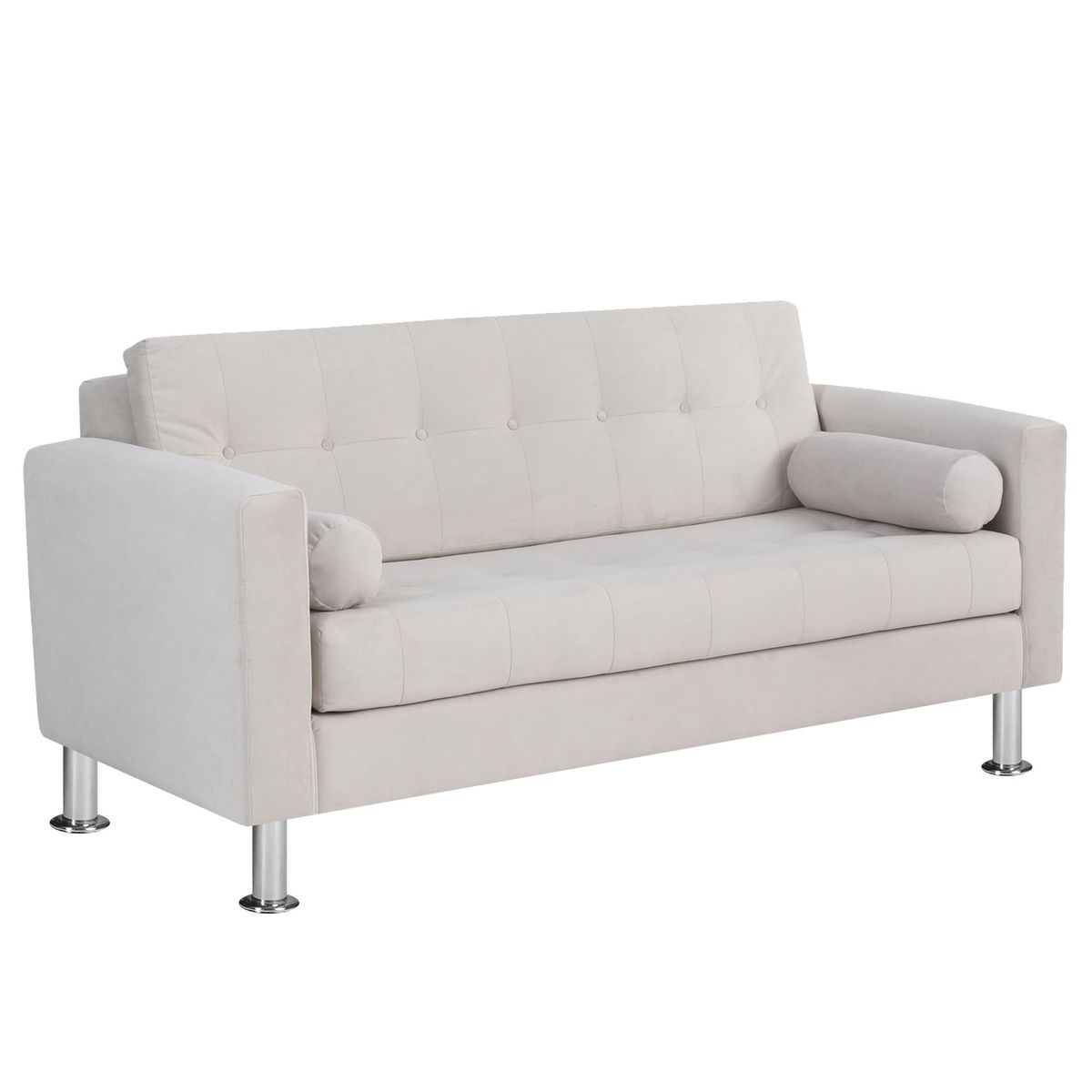 BODEVIR - Sofa Retro 3C Felpa 12 Crudo