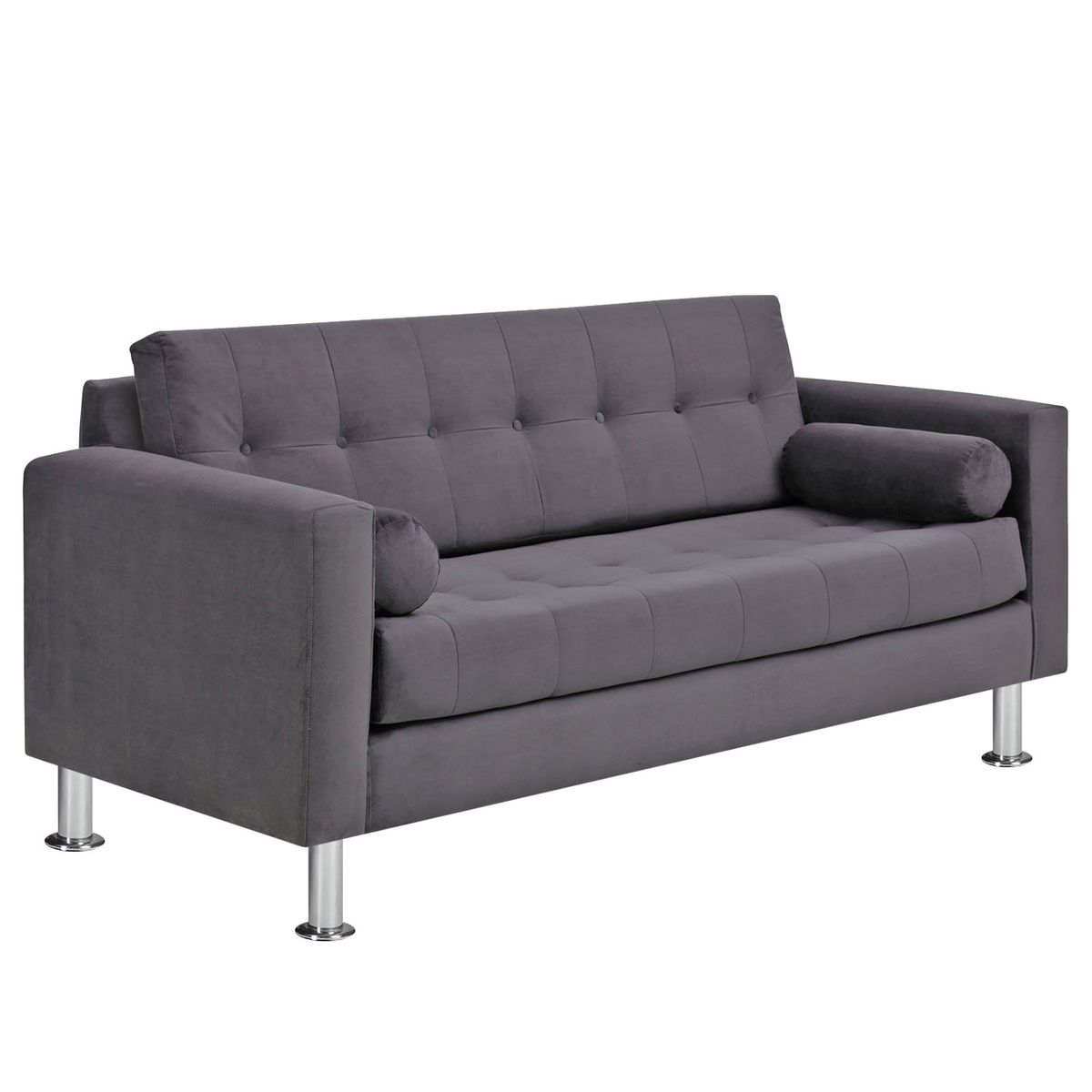 BODEVIR - Sofa Retro 3C Felpa 12 Gris
