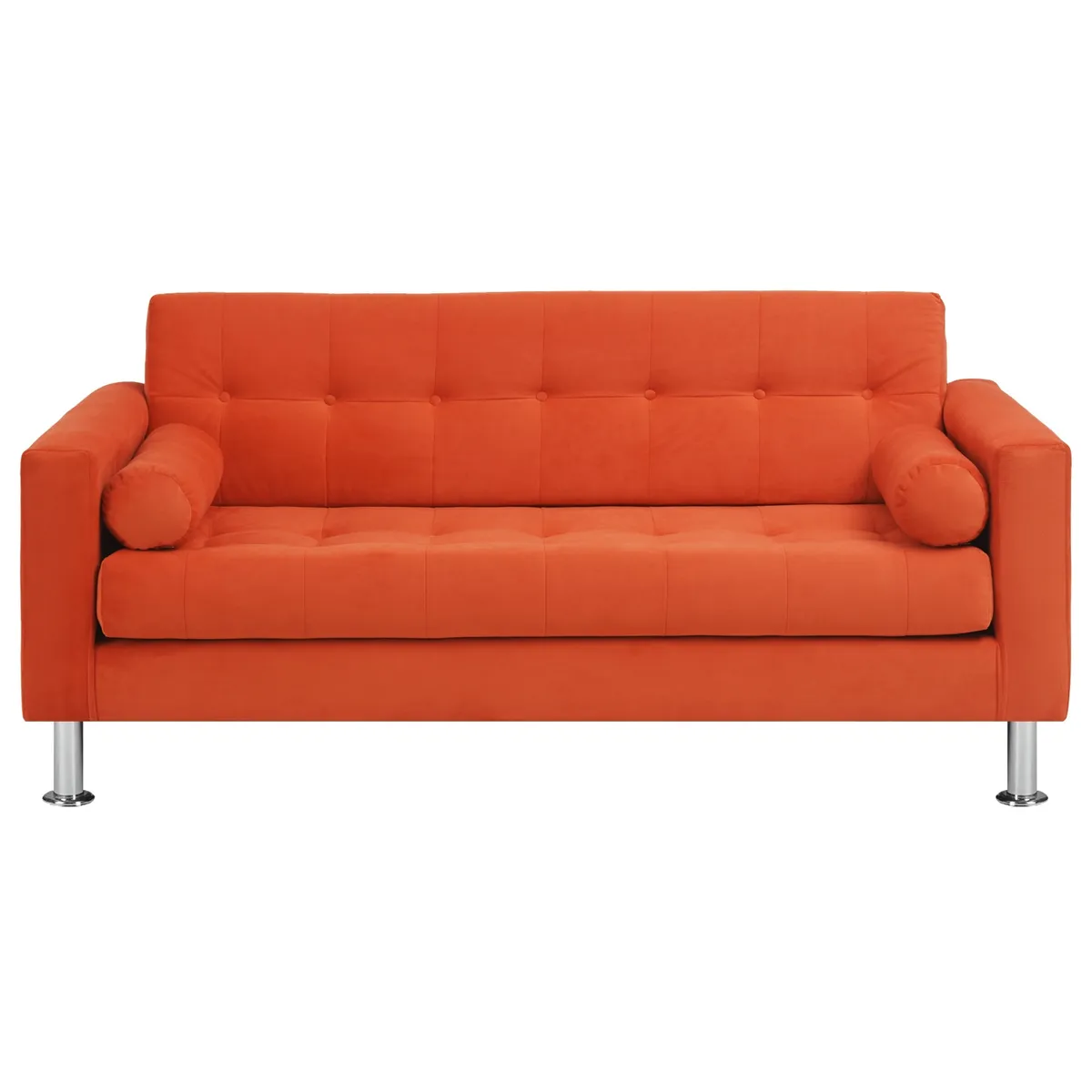 BODEVIR - Sofa Retro 3C Felpa 12 Naranja