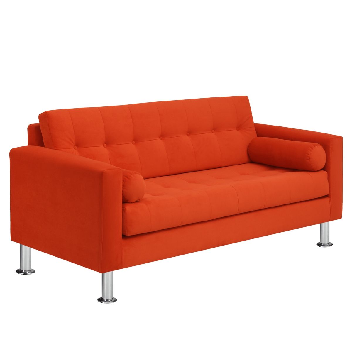 BODEVIR - Sofa Retro 3C Felpa 12 Naranja