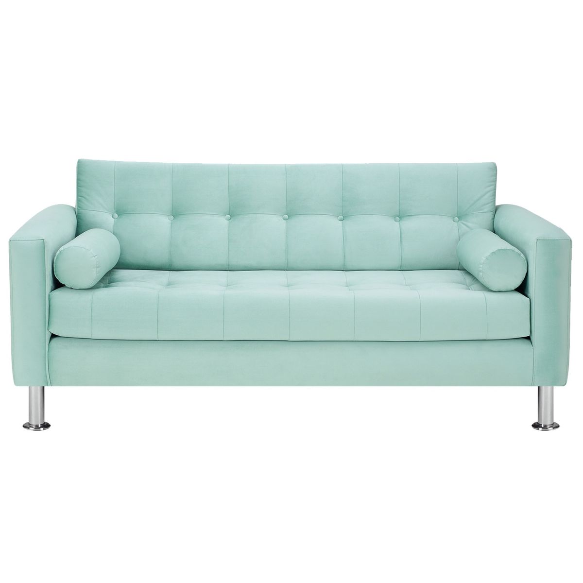 BODEVIR - Sofa Retro 3C Felpa 12 Verde Agua