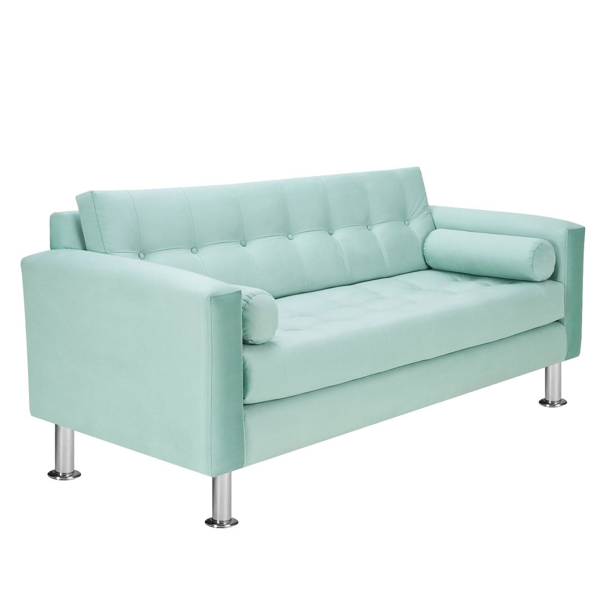 BODEVIR - Sofa Retro 3C Felpa 12 Verde Agua