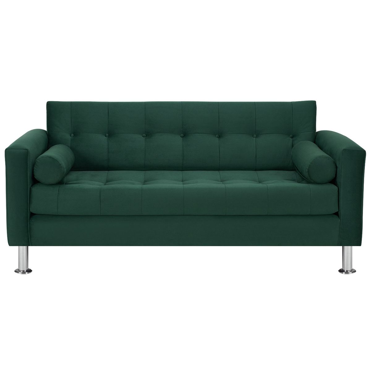 BODEVIR - Sofa Retro 3C Felpa 12 Verde Botella