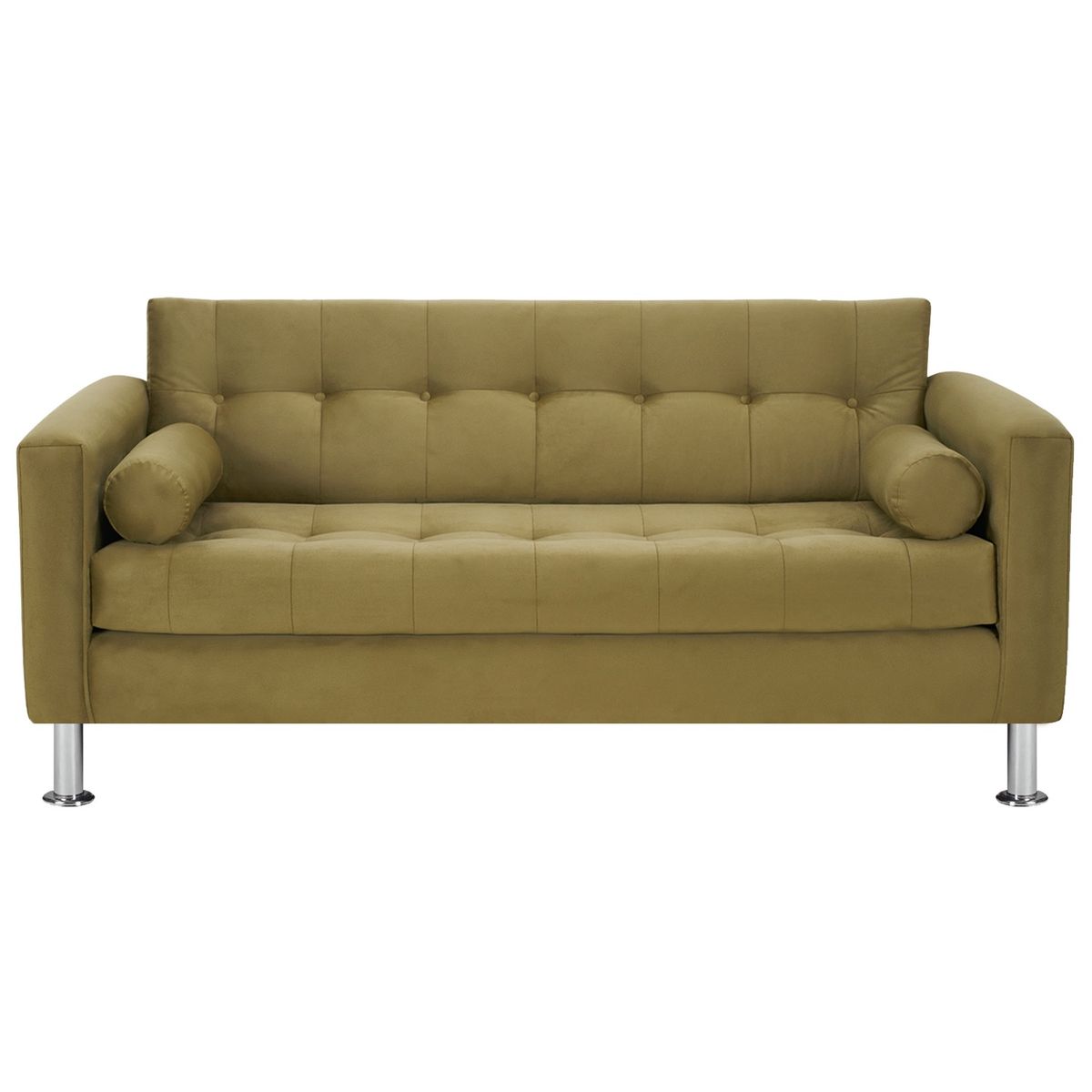 BODEVIR - Sofa Retro 3C Felpa 12 Verde Musgo