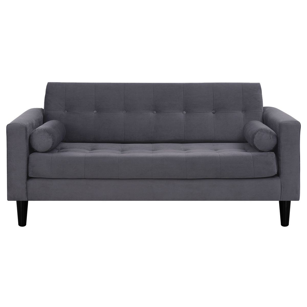 BODEVIR - Sofa Retro 3C+1+1 Felpa 00 Gris
