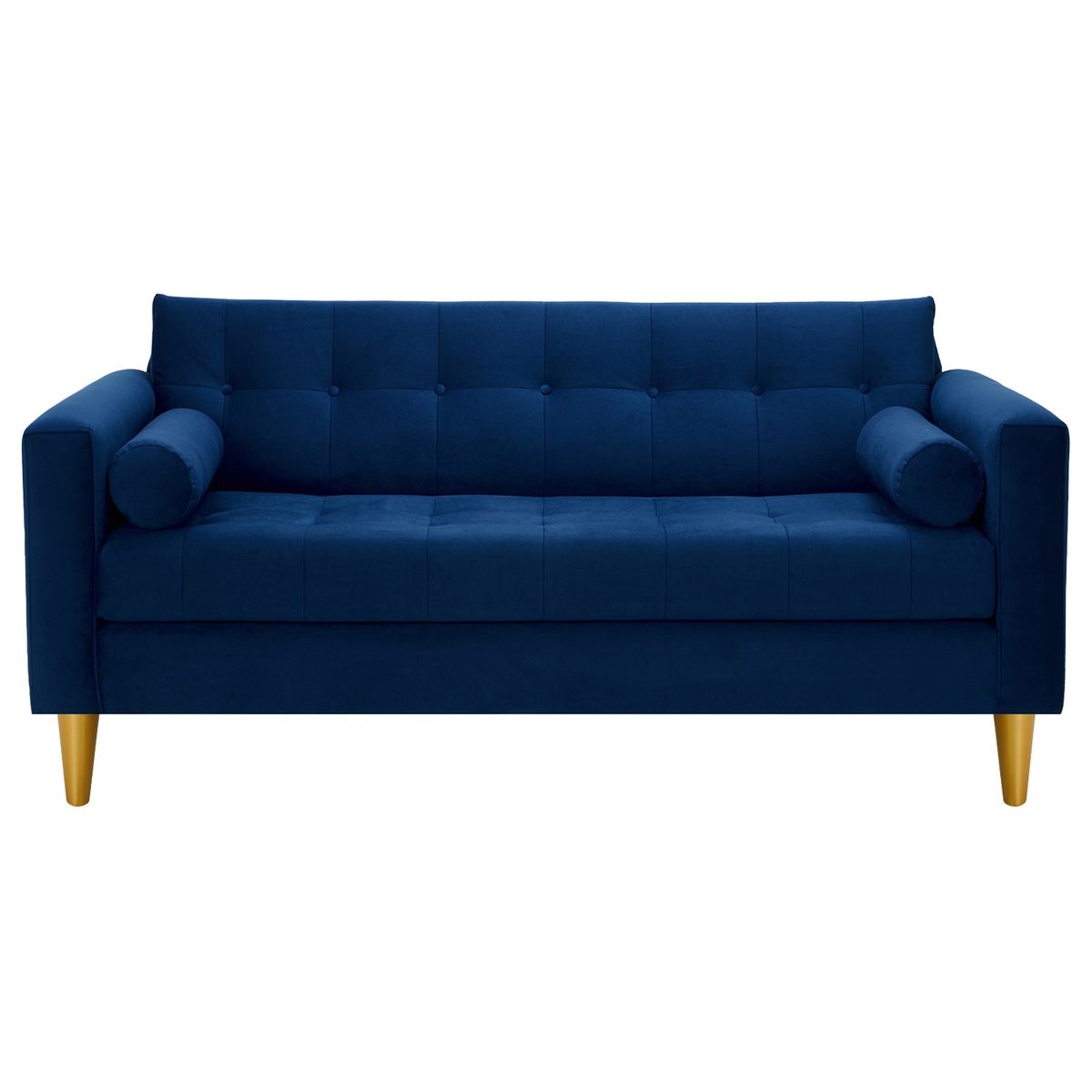 BODEVIR - Sofa Retro 3C+1+1 Felpa 01 Azul Marino