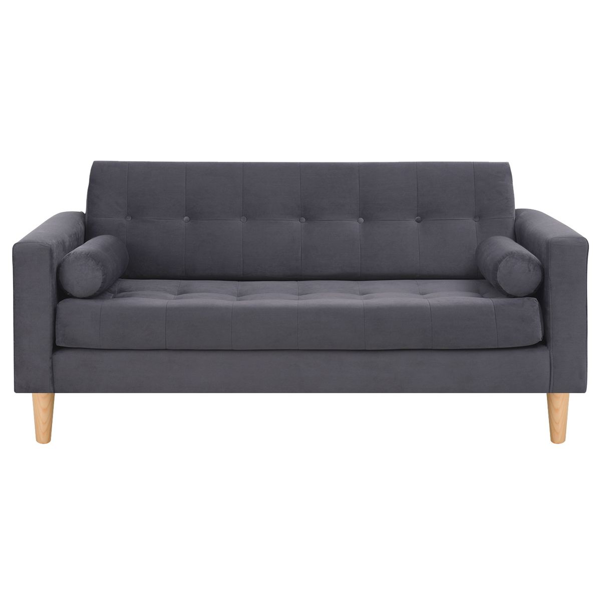 BODEVIR - Sofa Retro 3C+1+1 Felpa 05 Gris