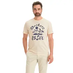 DOCKERS - Polera Hombre Graphic Tee Slim Fit Blanco
