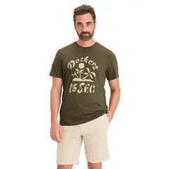 DOCKERS - Polera Hombre Graphic Tee Slim Fit Verde