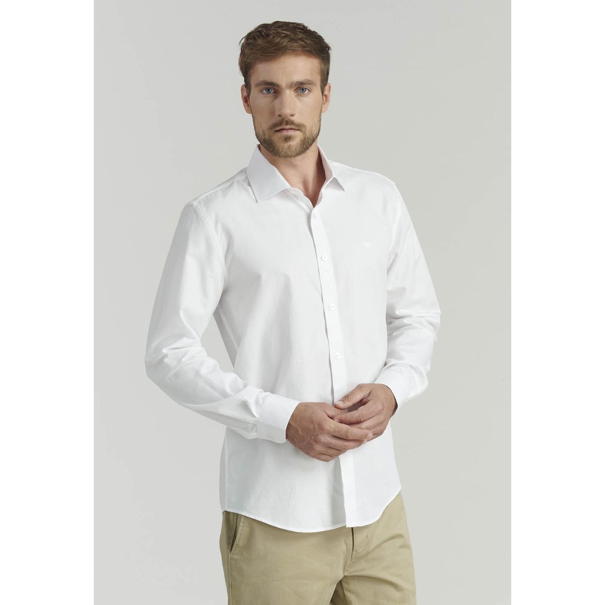 FEROUCH - Camisa Austin Smart Casual Blanco Ferouch